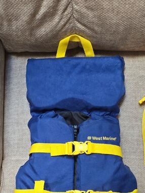 West Marine Infant Blue and Yellow Life Jacket